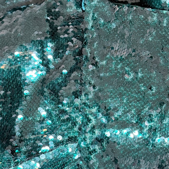 Halston Tova Sequin Cowl Neck Gown - Picture 11 of 12